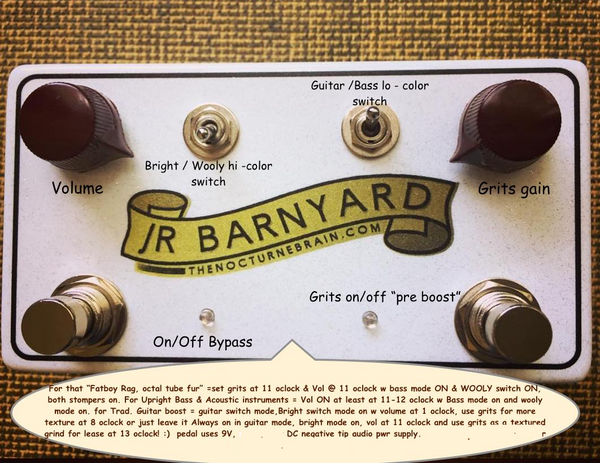 JR BARNYARD® Octal tube style preamp based on the gib/EH-150/185 amp