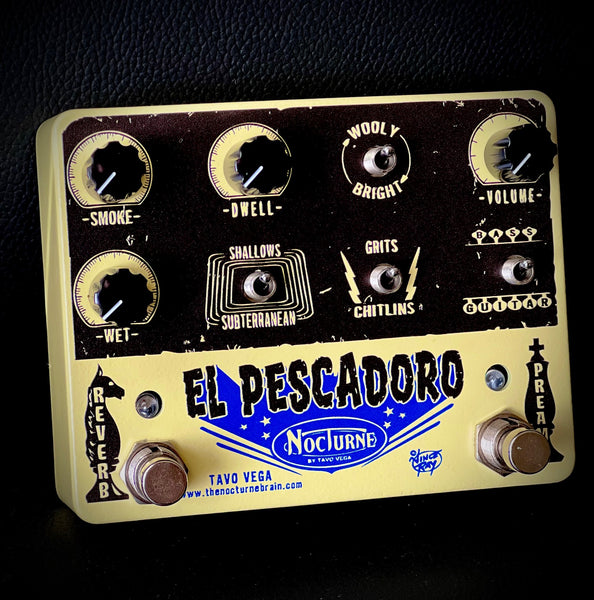 EL PESCADORO™ REVERB by The NOCTURNE Brain -Octal tube style preamp(jr barnyard) w 2 channel Reverb