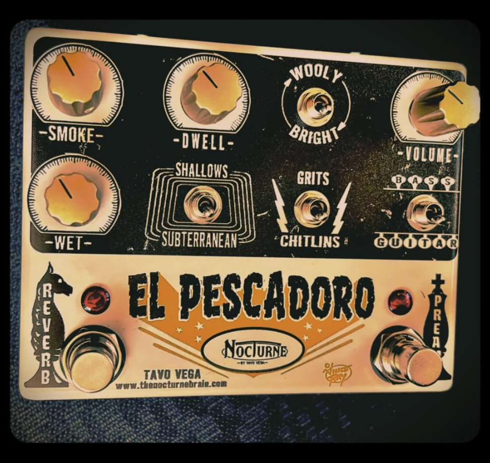 EL PESCADORO™ REVERB by The NOCTURNE Brain -Octal tube style preamp(jr barnyard) w 2 channel Reverb
