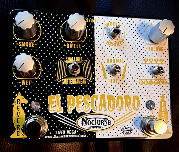 EL PESCADORO™ REVERB by The NOCTURNE Brain -Octal tube style preamp(jr barnyard) w 2 channel Reverb