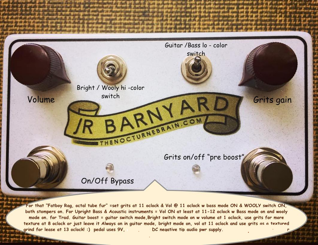 jj-150 pedal JR BARNYARD® EH-150 /185 octal tube style Preamp – The Nocturne Brain