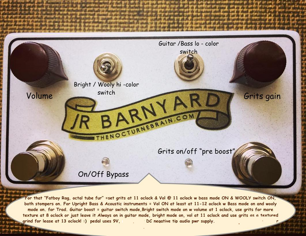 JR BARNYARD® Octal tube style preamp based on the gib EH-150 EH-185 amp